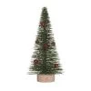 Transpac Artificial 10.24 In. Green Christmas Bottle Brush Tree With Ornaments