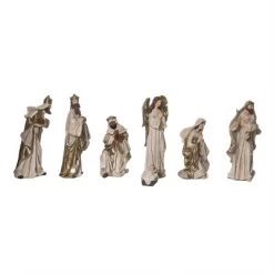 Transpac 3.75 In Multicolor Christmas Nativity Set Of 7 Elegant Decorative Polyresin Figures