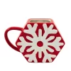 Transpac 4.25 In Snowflake Mug Christmas Seasonal Tabletop , Knit Design (1PC)