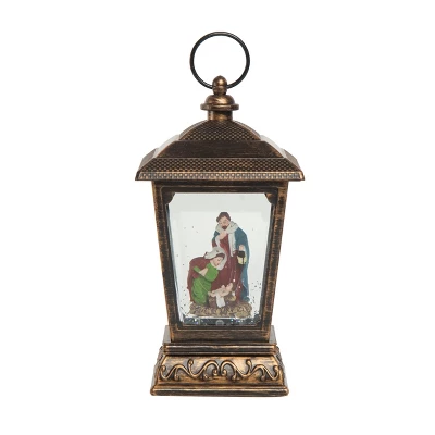 Transpac Plastic Light Up Sparkling Nativity Lantern - Festive Christmas Decorative Object For Holiday Cheer 1 Transpac Plastic Light Up Sparkling Nativity Lantern - Festive Christmas Decorative Object For Holiday Cheer