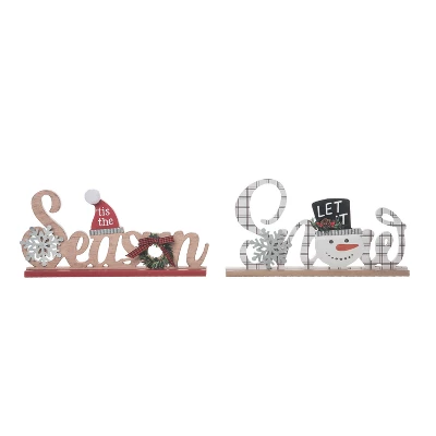 Transpac Rustic Wood Word Sitter Set Of 2 Christmas Home Decorations Decorative Objects For Holiday Cheer 1 Transpac Rustic Wood Word Sitter Set Of 2 Christmas Home Decorations Decorative Objects For Holiday Cheer