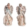 Transpac Seaside Angel Figurine Set Of 2 Coastal Decorative Objects For Christmas Indoor Tabletop Decor Gift Giving