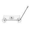 Transpac 24.5 In Off-White Christmas Enamel Tree Farm Wagon Decorative Iron Object For Holiday Decor