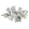 Transpac Artificial 26 In. Green Christmas Frosted Artificial Centerpiece