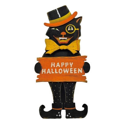 Transpac Plywood Halloween Cat Decor Multicolor Wood Figurines Tabletop Decoration For Indoor Use And Gift Giving 1 Transpac Plywood Halloween Cat Decor Multicolor Wood Figurines Tabletop Decoration For Indoor Use And Gift Giving