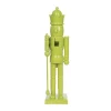 Transpac 15 Inch Wood Lime Green Nutcracker Decorative Object For Christmas Tabletop Decor Unique Holiday Gift