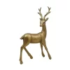 Transpac Gold Standing Reindeer Figurine Decorative Christmas Tabletop Decor Gift For Hostess Easy Care Holiday Decor