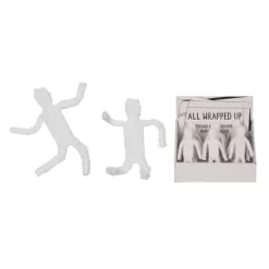 Transpac Wire Wrapped Fabric Mummy Figurine Decorative Object For Halloween Tabletop Soft Canvas Indoor Use Gift