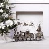 Transpac Metal Silver Train Decorative Sculpture For Christmas Tabletop Decor - Elegant Indoor Design For Holiday Charm