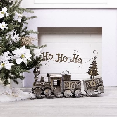 Transpac Metal Silver Train Decorative Sculpture For Christmas Tabletop Decor - Elegant Indoor Design For Holiday Charm 1 Transpac Metal Silver Train Decorative Sculpture For Christmas Tabletop Decor - Elegant Indoor Design For Holiday Charm