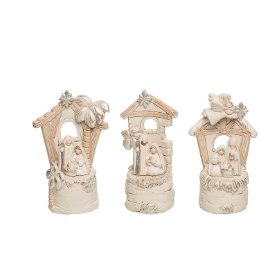 Transpac Resin Elegant Nativity Decor Set Of 3 Christmas Home Decorations Polyester Decorative Objects 1 Transpac Resin Elegant Nativity Decor Set Of 3 Christmas Home Decorations Polyester Decorative Objects