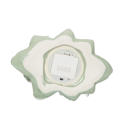 Transpac 13.75 Inch Green Holiday Coastal Tree Decorative Stoneware For Christmas Home Decor 4 Transpac 13.75 Inch Green Holiday Coastal Tree Decorative Stoneware For Christmas Home Decor - Image 4