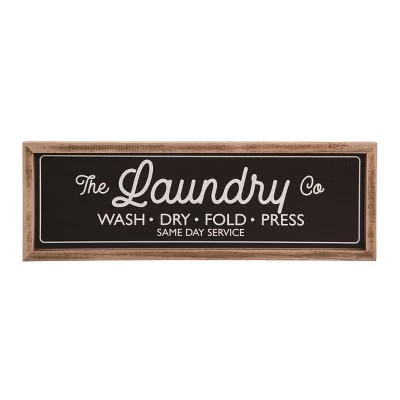 Transpac Wood 19.75 In. Black Everyday Laundry Wall Decor 1 Transpac Wood 19.75 In. Black Everyday Laundry Wall Decor