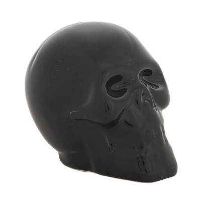 Transpac Halloween Metallic Skulls Dolomite Salt And Pepper Shakers Collectables Black And White 3.25 In. Set Of 2 3 Transpac Halloween Metallic Skulls Dolomite Salt And Pepper Shakers Collectables Black And White 3.25 In. Set Of 2 - Image 3