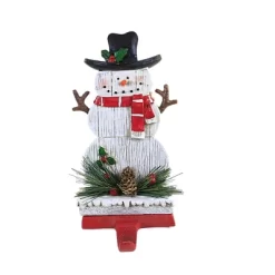 Christmas 7.5 Inch Snowman Plank Stocking Holder Stocking Holder , Slats Wood-Look Planks (1PC) -Home Decor Store GUEST 60433844 5106 4b2b bdb2 4b4d7506b95d