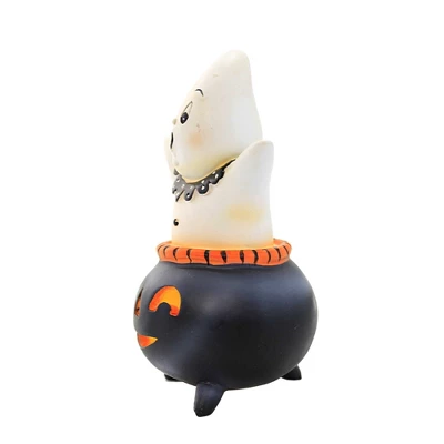 Halloween 5.75 In Cutie Ghost Figurine Halloween Figurine , Lighted Halloween Decor Light Up Cauldron (1PC) 2 Halloween 5.75 In Cutie Ghost Figurine Halloween Figurine , Lighted Halloween Decor Light Up Cauldron (1PC) - Image 2