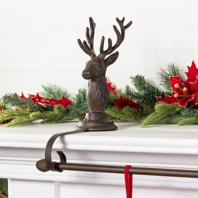 Transpac Iron Reindeer Stocking Holder For Home Christmas Decorations Perfect For Holiday Cheer 1 Transpac Iron Reindeer Stocking Holder For Home Christmas Decorations Perfect For Holiday Cheer