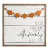 Transpac Wood 18.75 In. Multicolored Harvest Fall Blessings Slat Decor