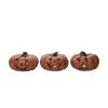 Transpac Small Vintage Light Up Pumpkin Decor - Charming Resin Decorative Object For Fall And Halloween Home Decor