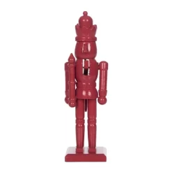 Transpac 7 Inch Wood Red Nutcracker Decorative Object For Christmas Tabletop Decor Perfect For Gifts And Holiday Cheer