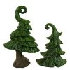 Transpac 10.0 Inch Funky Tree Set Christmas Decorative Tree Set , Fun Shaped Unique (2PC)