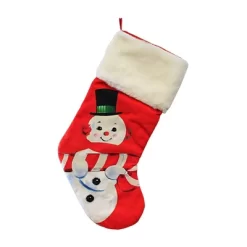 Christmas 19.0 Inch Vintage-Lookijng Snowman Stockin , Vintage-Looking Top Hat (1PC) -Home Decor Store GUEST 81a3239c 5d93 4ac1 94ab d9b4002aa246