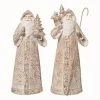 Transpac Resin Elegant Santa Figurine Set Of 2 Christmas Home Decorations For Festive Decor And Holiday Cheer