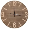 Transpac Wood Brown Everyday Simple Life Wall Clock
