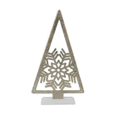 Transpac 24 Inch Gold Triangle Tree With Snowflake Tabletop Sculpture Beautiful White And Gold Christmas Decoration 1 Transpac 24 Inch Gold Triangle Tree With Snowflake Tabletop Sculpture Beautiful White And Gold Christmas Decoration