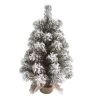 Transpac Artificial 18 In. Multicolor Christmas Snow Colorado Tree With Bagged Stand