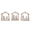 Transpac Ceramic Nativity Decor Set Of 3 Christmas Home Decorations Porcelain Decorative Objects For Holiday Cheer