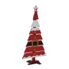 Transpac 30 In Multicolor Christmas Santa Uniform Outdoor Tree Decor MDF Decorative Object