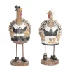 Transpac Resin Turkey Figurine Set Of 2 Fall Harvest Decor For Tabletop Indoor Use Perfect For Gifts And Autumn Decor