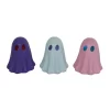Transpac Light Up Pastel Ghost Figurine Set Of 3 Decorative Objects For Halloween Battery Operated Indoor Use
