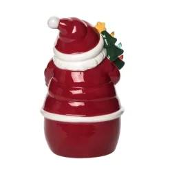 Transpac 9.5 In Red Ceramic Light Up Santa Tree Christmas Decorative Object -Home Decor Store GUEST c0a40963 f532 4f0b 9a4a 297065a6c4c4