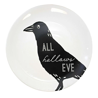 Transpac 8.0 Inch Halloween Line Art Plates Halloween Seasonal Tabletop , Halloween Decor St/4 Black Cat Ghost Crow Skull (4PC) 1 Transpac 8.0 Inch Halloween Line Art Plates Halloween Seasonal Tabletop , Halloween Decor St/4 Black Cat Ghost Crow Skull (4PC)