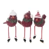 Transpac Resin Cute Cardinal Shelf Sitter Set Of 3 - Festive Christmas Decorative Objects For Home Decor