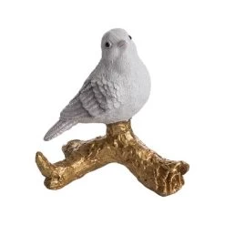 Transpac Multicolor Resin Bird On Branch Decorative Figurine For Christmas Tabletop Decor Unique Gift For Home Decor