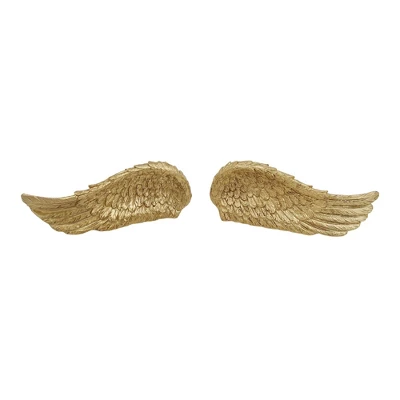 Transpac Gold Angel Wing Set Of 2 Decorative Resin Home Accents For Spring Decor 1 Transpac Gold Angel Wing Set Of 2 Decorative Resin Home Accents For Spring Decor
