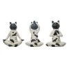 Transpac Resin Mummy Posing Cat Figurine Set Of 3 Halloween Home Decorations