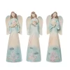 Transpac Small Resin Coastal Angel Decor Set Of 3 For Christmas Home Decorations And Decorative Objects