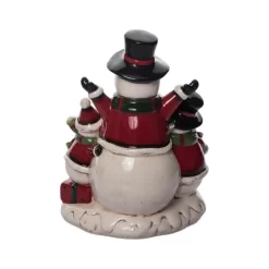Transpac Dolomite Light Up Jolly Snowmen Décor - Festive Christmas Decorative Objects For Holiday Cheer -Home Decor Store GUEST e1becc07 14db 49a7 8183 6a71c392e1de