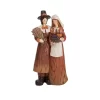 Transpac Resin Harvest Pilgrim Couple Figurines Fall Decor Multicolored Tabletop Indoor Gifts For Seasonal Celebrations