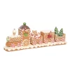 Transpac Gingerbread Train Decor Multicolored Sculpture For Christmas Tabletop Indoor Use Gift Giving And Holiday Accents