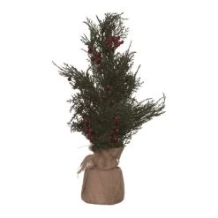 Transpac Artificial 22 In. Multicolor Christmas Berries Tree