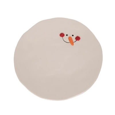 Transpac Ceramic Melted Snowman Platter For Holiday Treats Multicolor Christmas Tabletop Decor Dishwasher Safe 1 Transpac Ceramic Melted Snowman Platter For Holiday Treats Multicolor Christmas Tabletop Decor Dishwasher Safe