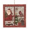 Transpac Wood Brown Christmas Snowy Scene Decor