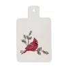 Transpac Ceramic Serving Board With Cardinal Design Multicolor Serving Trays For Christmas Indoor Decoration And Gifts