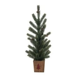 Transpac Artificial 30 In. Green Christmas Tree In Box