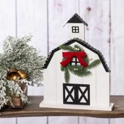 Transpac 17.99 In Off-White Christmas Layered Barn Table Decorative Object Pine Holiday Decor -Home Decor Store GUEST eeb3ff35 4528 425d aee8 fcae40534c19